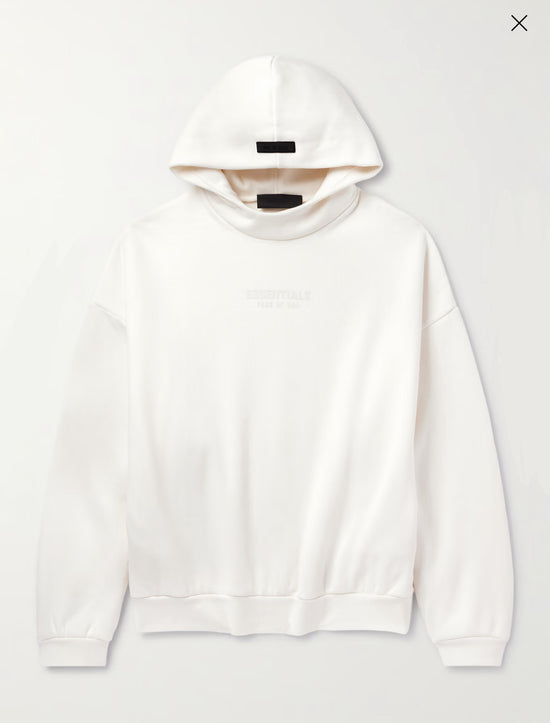 FEAR OF GOD ESSENTIALS
Oversized Logo-Appliquéd Hoodie