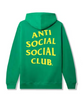 Anti social social club hoodie green