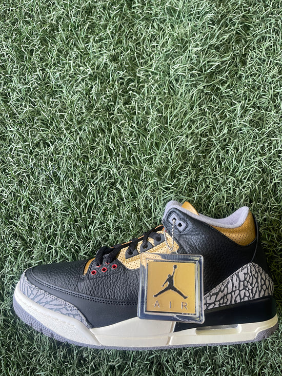 Jordan 3 Black Cement Gold W